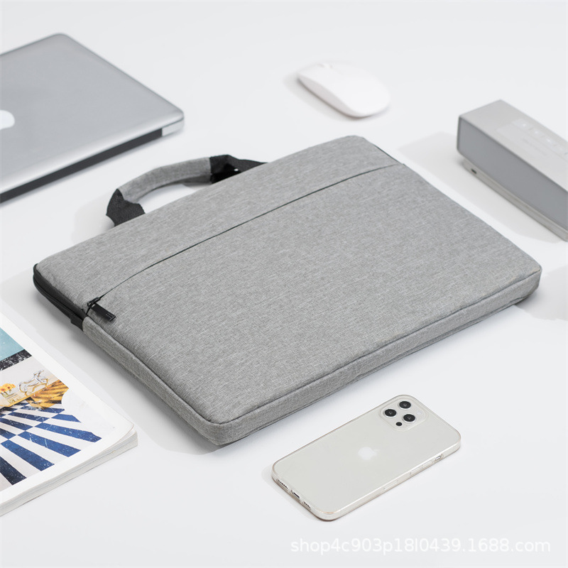 超薄手提电脑包适用联想苹果戴尔华硕华为笔记本15.6寸内胆单肩包