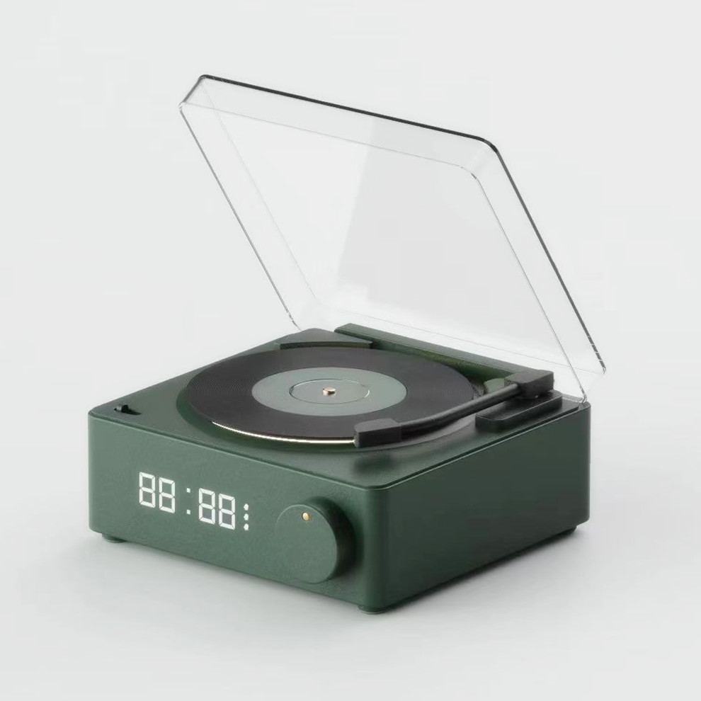 Retro fonógrafo reloj de alarma Bluetooth altavoz X11 vinilo inalámbrico Bluetooth Audio Bluetooth altavoz