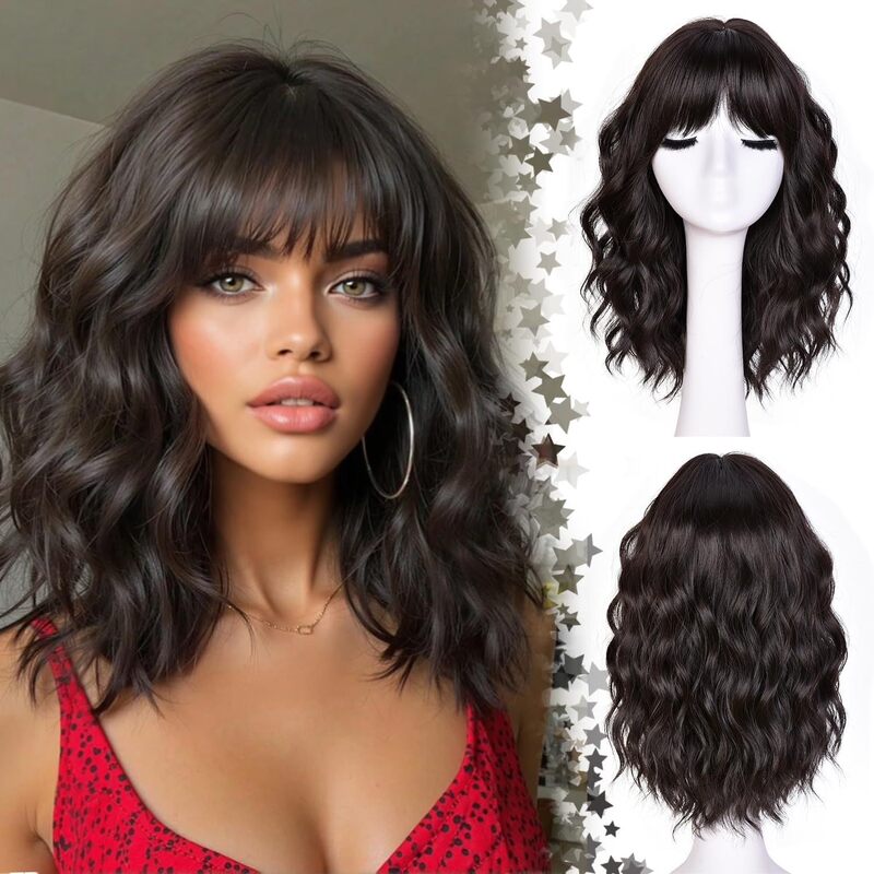 Amazon Women's Wig Medium-Length Curly Hair Realistic Fluffy Long Curly Hair Wool Curls Simulated Human Hair Full Headgear Amazon Women's Wig Medium-Length Curly Hair Realistic Fluffy Long Curly Hair Wool Curls Simulated Human Hair Full Headgear