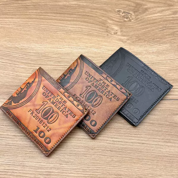 Cross-Border Wallet Men's Short Style 80% off Multi-Card Slot Leather Wallet Direct Supply from Manufacturer European and American Retro Personalized Dollar Bill Wallet