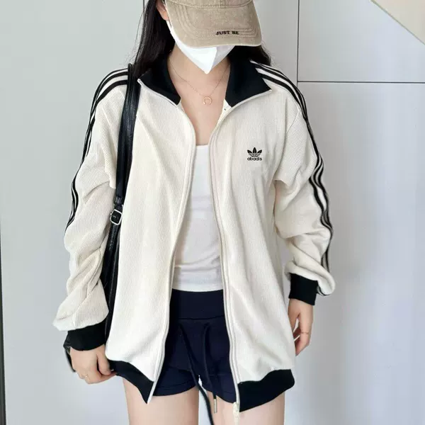 Clover Waffle Jacket Retro Jacket Spring and Autumn Men and Women Embroidered Logo Couple Jw0110 Jw0109