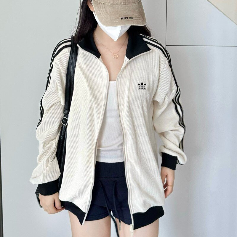 Clover Waffle Jacket Retro Jacket Spring and Autumn Men and Women Embroidered Logo Couple Jw0110 Jw0109 Clover Waffle Jacket Retro Jacket Spring and Autumn Men and Women Embroidered Logo Couple Jw0110 Jw0109