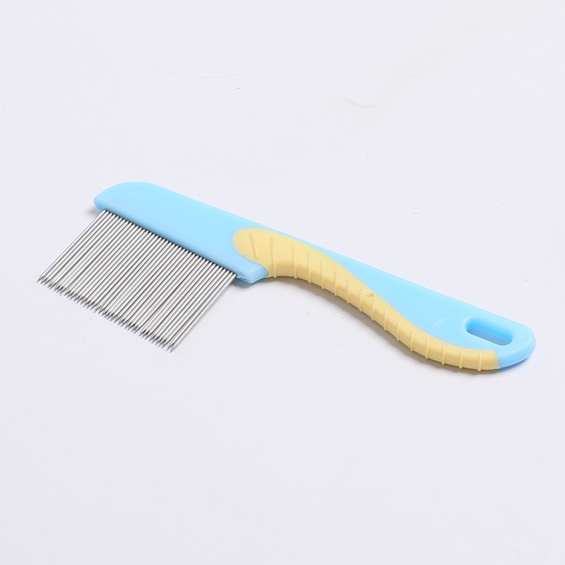 파란색 강철 빗