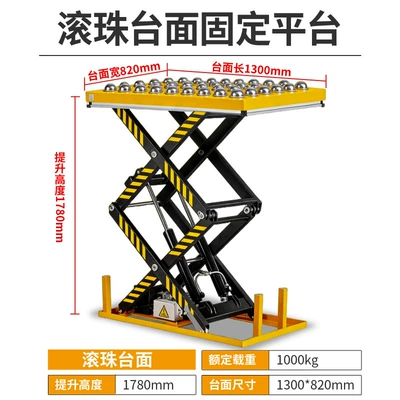 Avtomobil fırlanan platformaları hydraulic lift, ball-bearing hand-pushed - 1000kg-178m-1300820