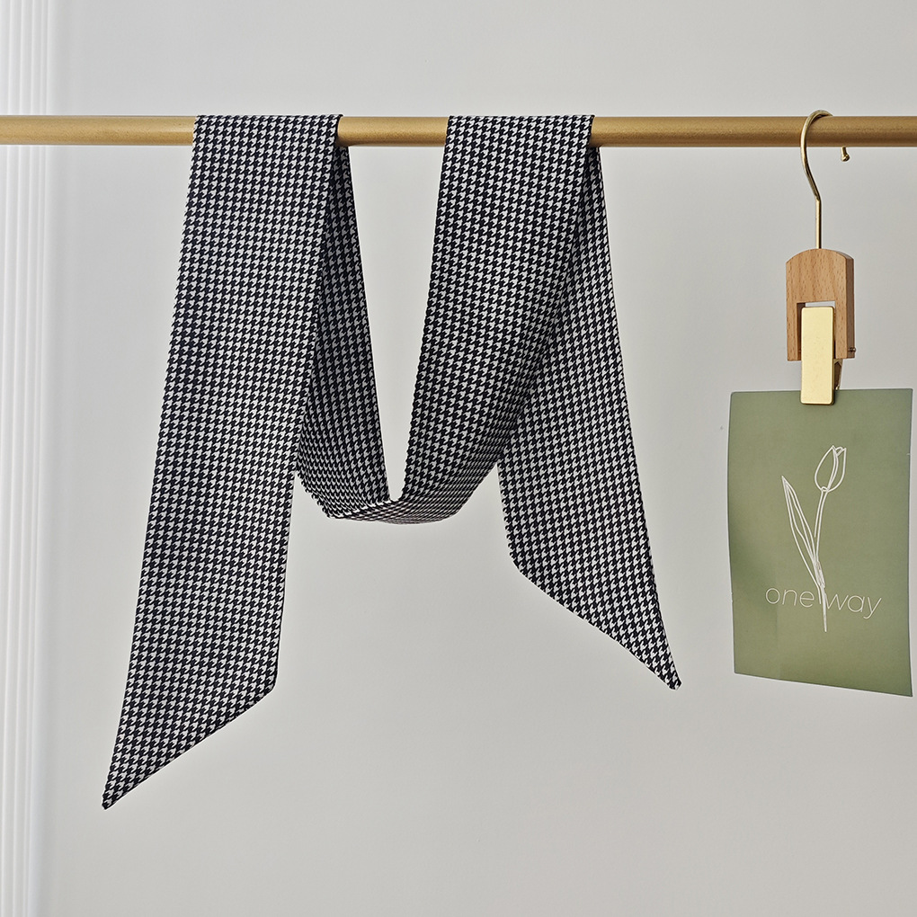 Diseñador de bufandas de seda larga mujer ins moda bolsa cinta de moda universal bufandas coreanas correa de cabello