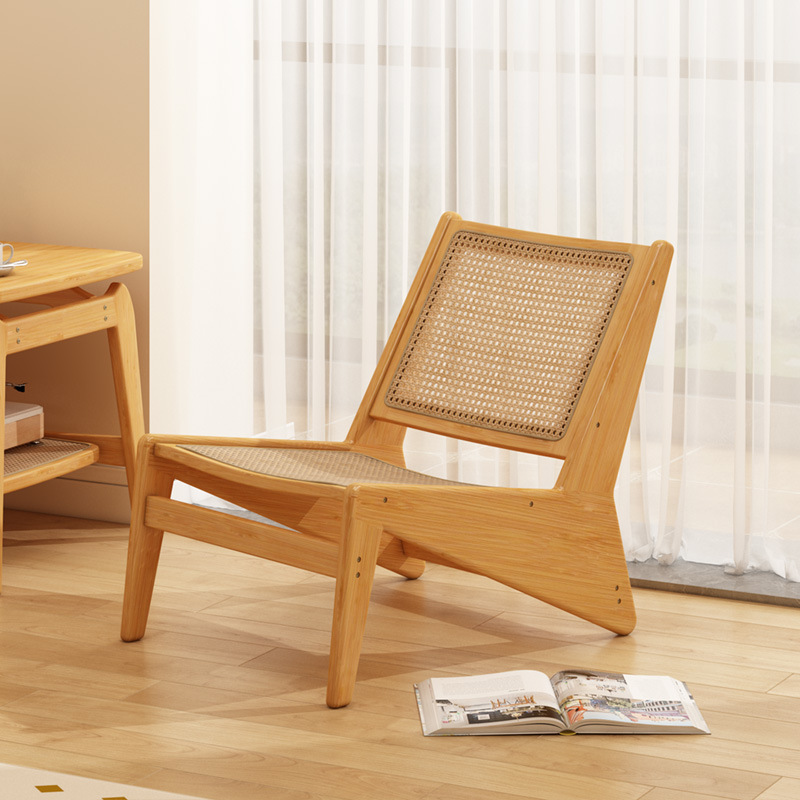 Balcón casual sofá de ratán perezoso sofá sofá nórdico balcón individual silla simple