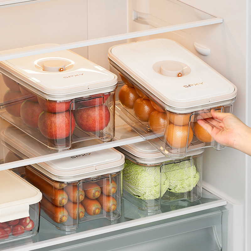 Refrigerador Caja de almacenamiento Caja de clasificación de alimentos de cocina de grado alimenticio Huevos y verduras Caja de almacenamiento especial de grado alimenticio