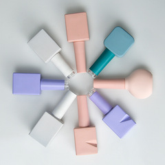 源頭廠家 新款甲油瓶10ML 12ML   顏色好看甲油膠空瓶杜邦毛