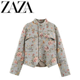 ZAZA 自制欧美风 批发女装 时尚百搭气质提花西装外套6895250 419