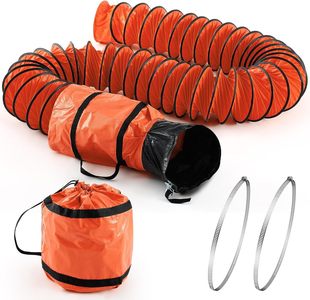 Pangda 25 ft Flexible Duct Hosing with Connecting Belt Pvc F