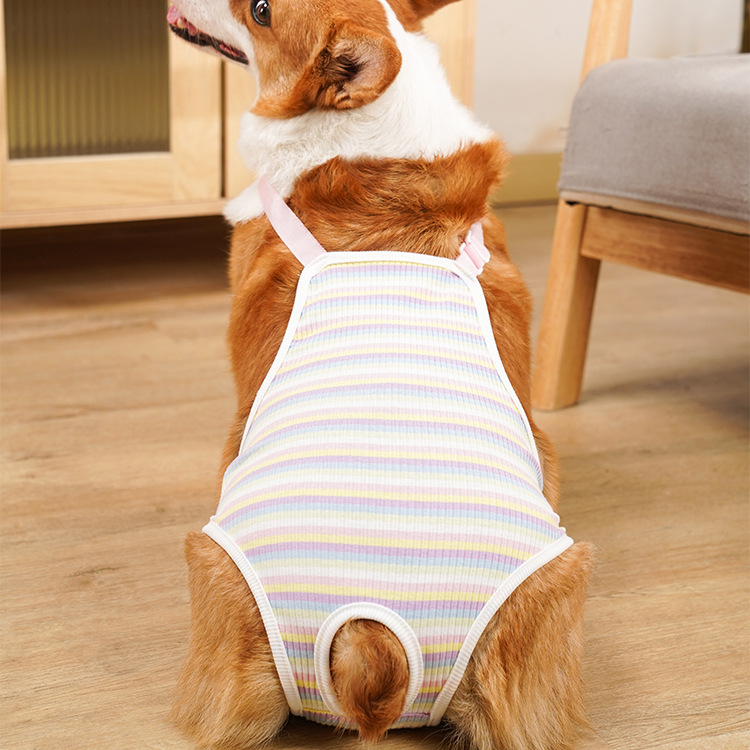 Simple Style Cotton Stripe Pet Clothing display picture 6