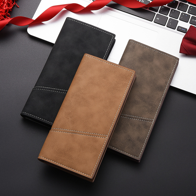 High-end Sense Men's Wallet Men's Long Wallet Stitching Personalized Men's Wallet Multi-card Fashion Casual Suit Wallet High-end Sense Men's Wallet Men's Long Wallet Stitching Personalized Men's Wallet Multi-card Fashion Casual Suit Wallet