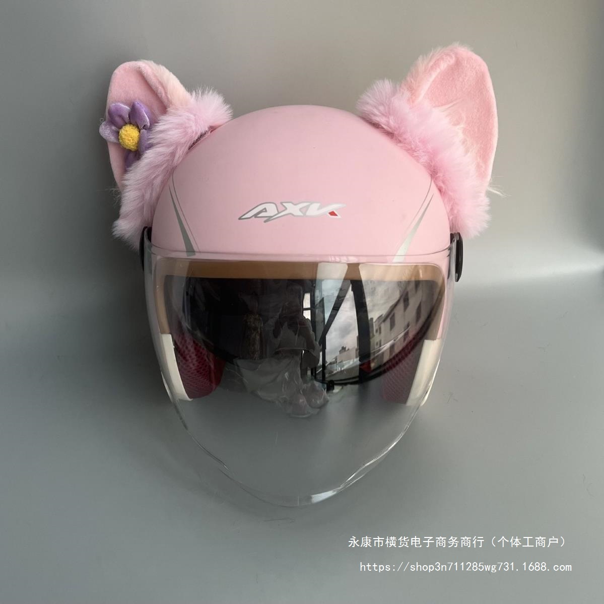 Retro Half Helmet Warm with Earmuffs Cartoon Dog Electric Motorcycle Helmet