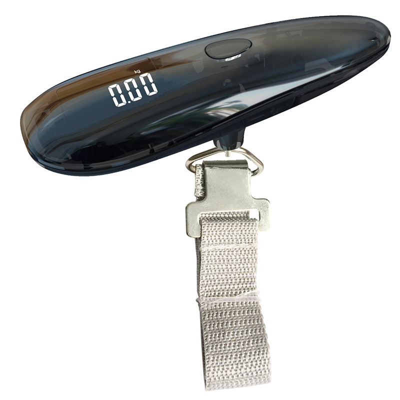 小型手提电子秤批发 行李称小秤50kg家用便携克重钩秤电子行李秤