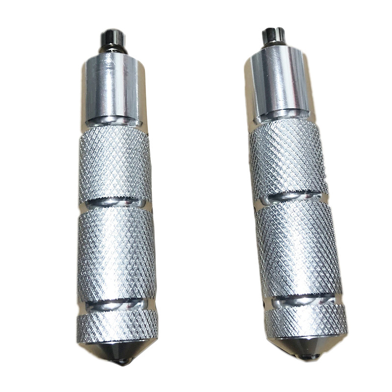 Electric vehicle pedal, Diàndòngchē Alloy Footrest Bracket - silver-front-pair