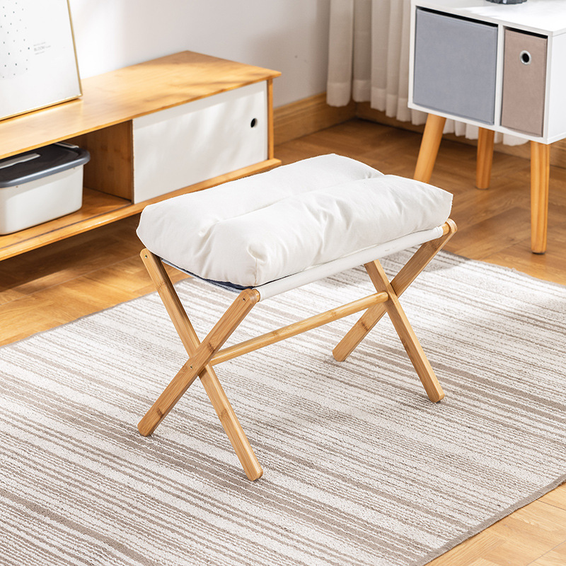 Taburete de sofá, almohadilla de siesta de oficina, artefacto de pie plegable, taburete de zapatos doméstico