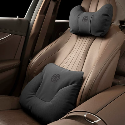 Headrest | Mg5/6/Zs/Hs/One/Mg4/7 Car Lumbar - horn-style-noble-black-mg-headrest-lumbar-support-each