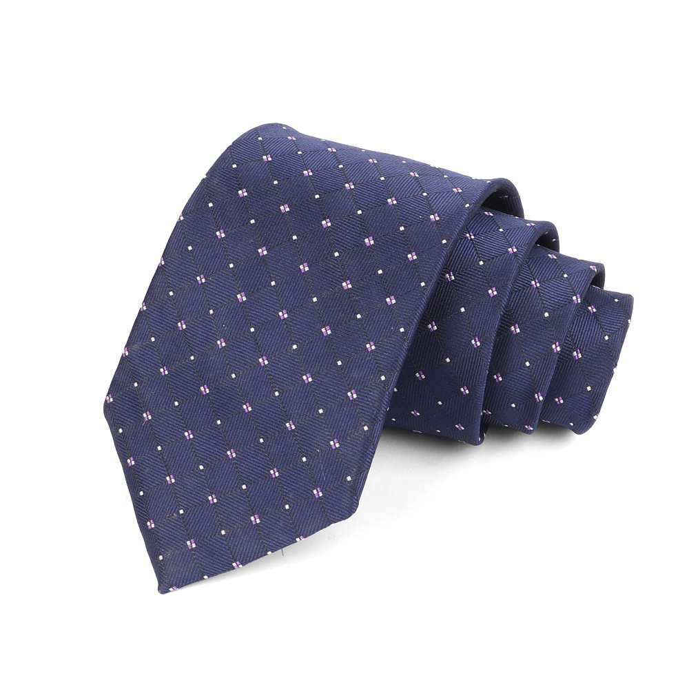 Corbata de hombre 8cm para hombre, bordado jacquard de alta calidad para hombre, corbata de negocios, corbata de seda de poliéster, fábrica al por mayor