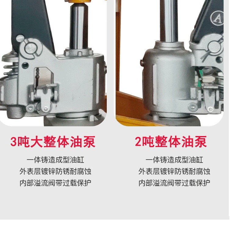 Qianbaodiniu carretilla elevadora manual camión hidráulico 2 toneladas 3 toneladas de carga y descarga de elevación pequeña mano tire carretilla elevadora manual de manejo de remolque