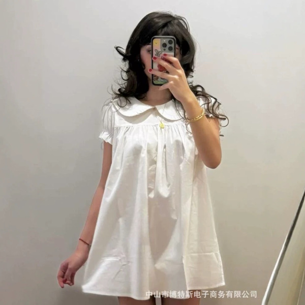 summer retro trend elegant sexy dress with bow