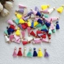 2cm长迷你手工带圈小流苏穗子DIY配件古风耳环发饰材料吊坠挂件