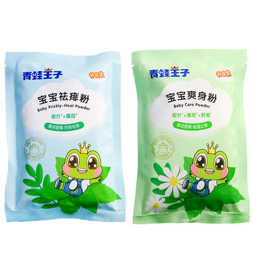 Baby & Toddler Fresh Powder Bag Packaging Heat Prickly Heat Powder 80g Wholesale Baby Supplies Prickly Heat Powder Refill