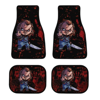 Shop Crawling Mat, Avtomobil döşəmə paspasları - middle-finger-car-floor-mat-imitation-cashmere-4060cm-single-pack