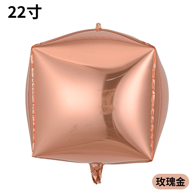 Globo de película de aluminio versión 4D, globo esférico cúbico de 32 pulgadas, caja de regalo de Navidad, globo de decoración de Año Nuevo image 19