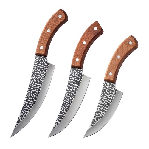 Longquan Hammered Pattern Sharp Forged Boning Knife Kitchen Knife Meat Cleaver Slicing Knife Fish Knife Chef's Knife Sharpening Division Tools