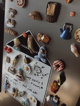 创意冰箱贴仿真食物食玩磁力贴留言贴磁性贴冰箱装饰立体树脂磁贴