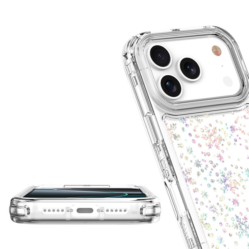 新款使用iPhone17 Pro Max透明手机壳XS Max炫影亚克力四角防摔壳