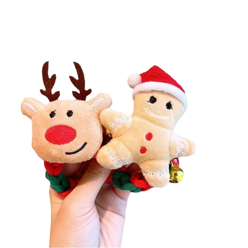 2023 cuerda de pelo de Navidad para niños de estilo coreano lindo Mori cuerda de pelo trenzado