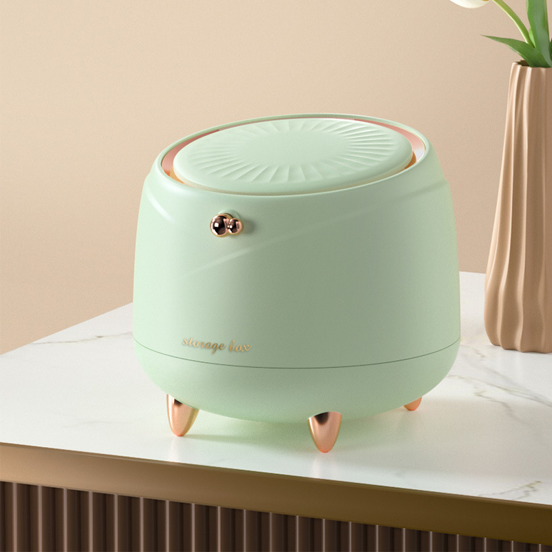 Push-tipo de plástico cesta de papel de escritorio creativo Papelera Oficina hogar mini bote de basura