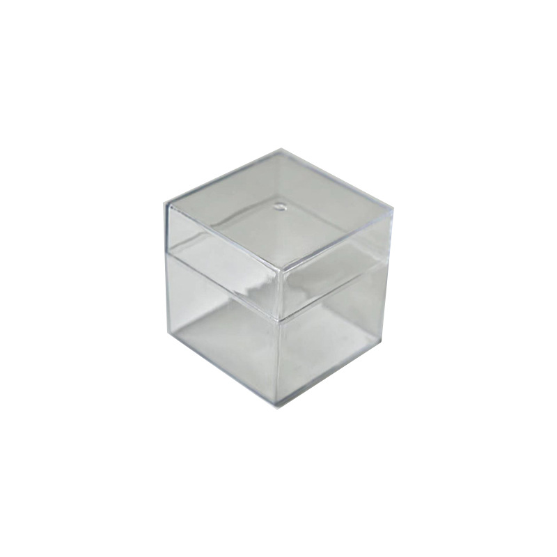 Caja de alimentos sellada de alta transparencia, chocolate cuadrado, bocadillos, dulces, caja de regalo de boda, caja de plástico transparente