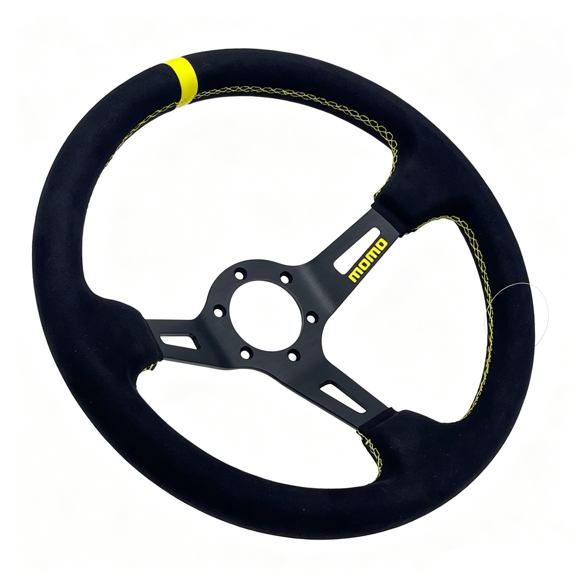 Cross-border bestseller momo new model full speed sports personalized suede racing drift steering wheel universal