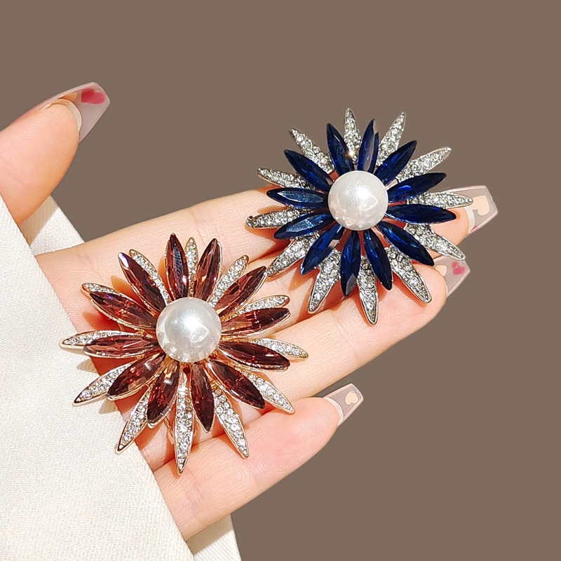 Elegante Barock Filigran Haarbrosche Mit Kristallen_voghion.com