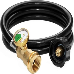 North American QCC propane bottle inflatable connector with luminous strap ball valve gas tank gas connector