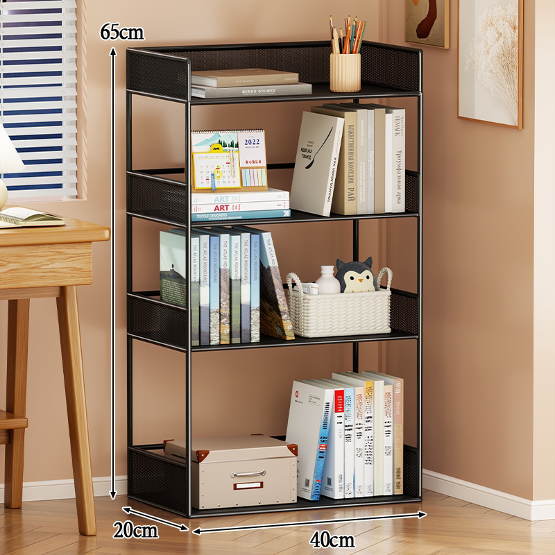 Estante Móvil Organizador de Libros Multicapa con Ruedas para Oficina image 12
