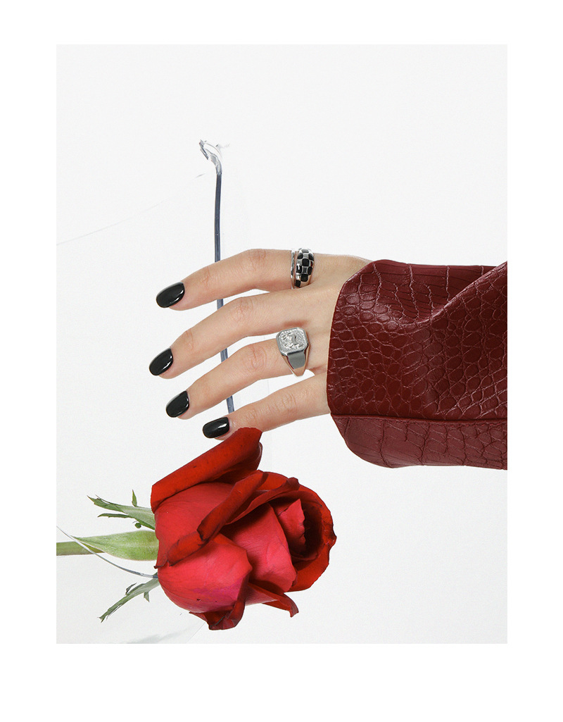 Fashion Geometric Sterling Silver Irregular Plating Open Ring 1 Piece