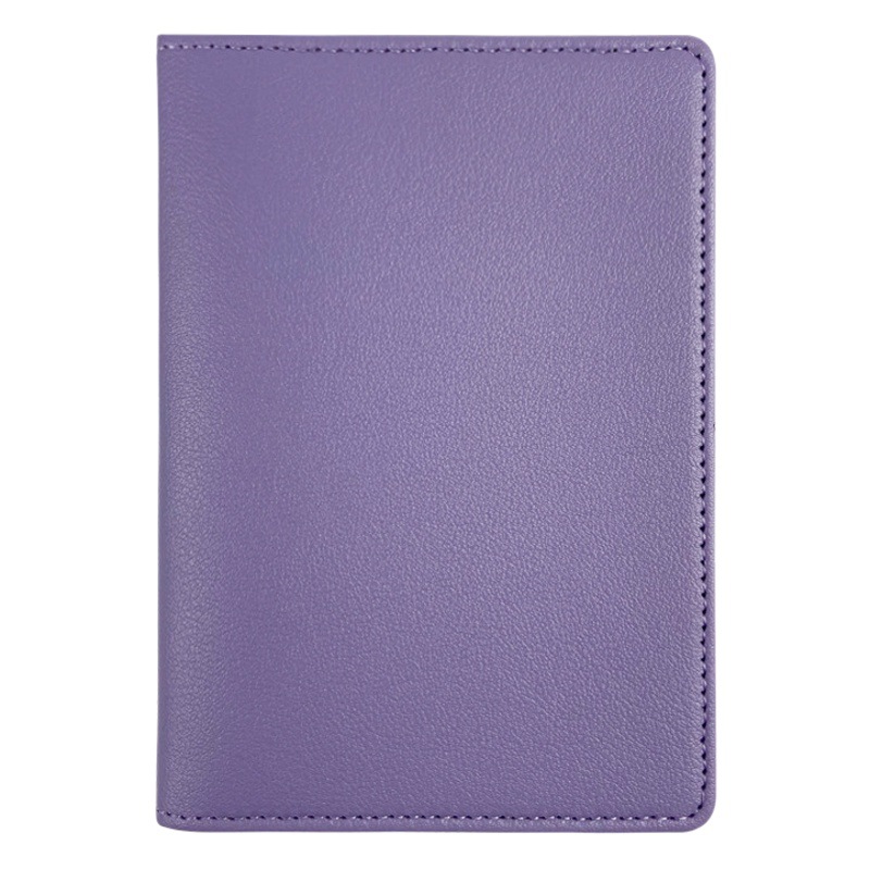 Cross-border 11-color thick pu leather can be fixed LOGO passbook holder passbook cover with paper card luggage tag suit wholesale