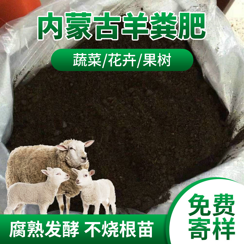 内蒙古羊粪球生物发酵肥料果蔬绿植土壤增肥腐熟发酵纯羊粪有机肥