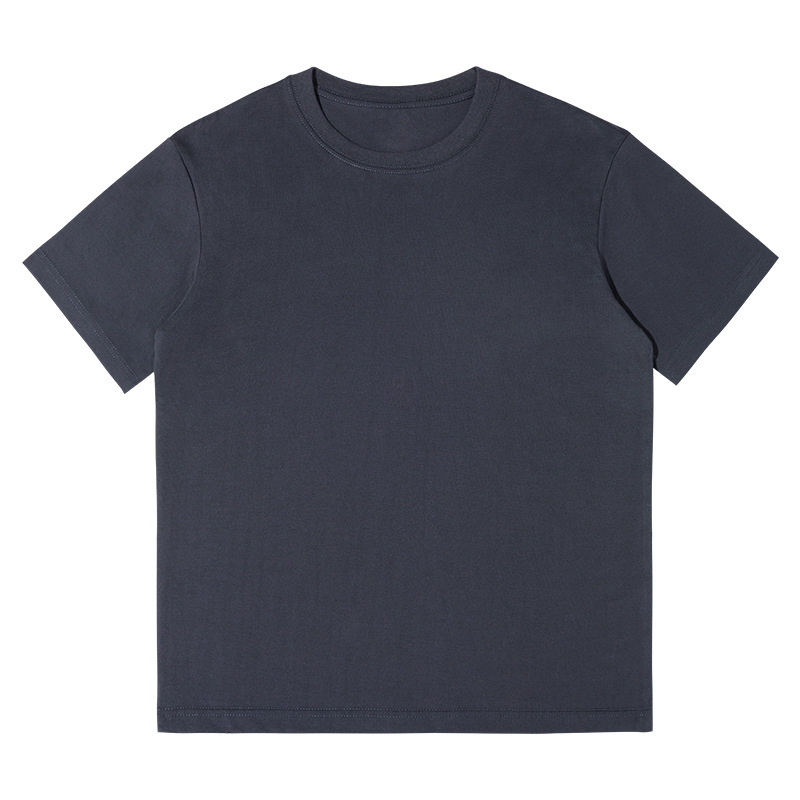 半袖tシャツ男230グラム重ポンド精櫛綿カップル純綿純色ゆるい半袖潮牌にシャツをかける|undefined