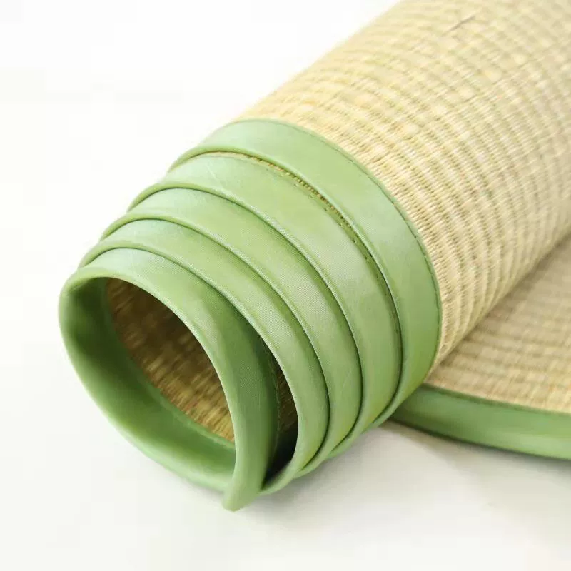 Factory direct selling natural grass mats 1.8 double 1.5 straight gangsa mats 0.9 single student dormitory dormitory folding