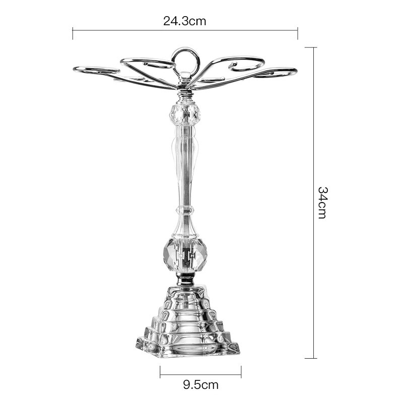 Portavasos de vino de cristal importados colgantes colgantes al revés adornos de mesa para el hogar, lujo ligero, estante de almacenamiento de copa simple de alta gama image 7