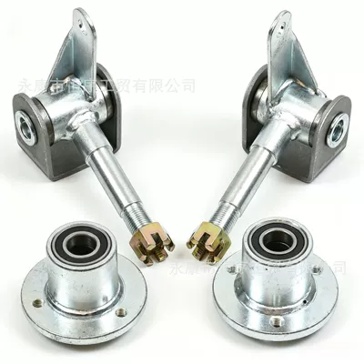 168 Go-Kart Parts DIY Four-Wheel Modified Steering Knuckle Flange Wheel Hub Mount Front Wheel Bearing Mount (Motorcycle frame) - claw-flange-holder