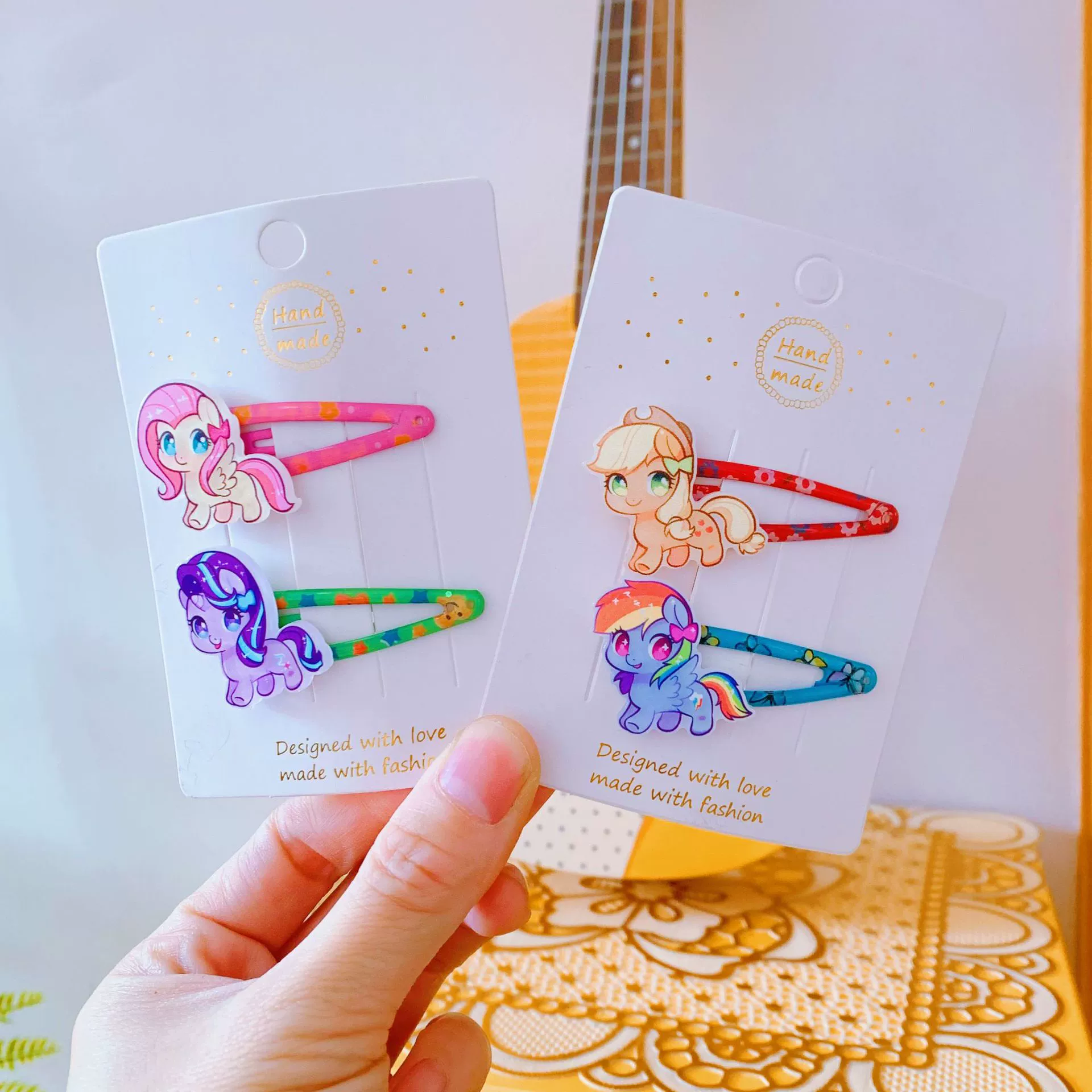 Children's hairpins, hairgrip, bangs for princess, cute pony