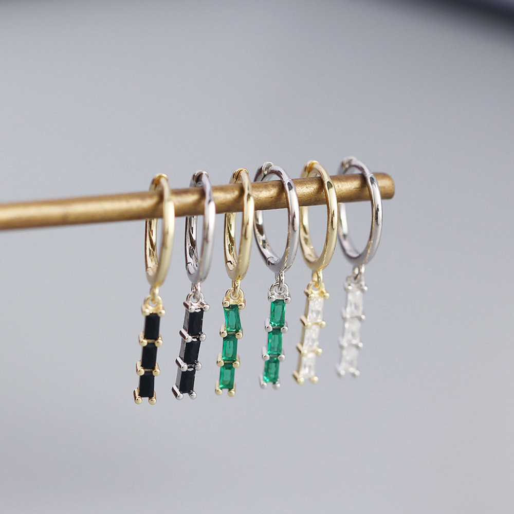 5g Weight 0.03µm Gold Plating Thickness Electroplating Gold Plating Process 925 Sterling Silver Ear Needle Material 18K Real Gold Plated, Platinum Plated Plating Material Zircon Inlay Material Drop Earrings Classification 1 Pair Quantity Daily Occasion 925 Sterling Silver Material Geometric Pattern Women's Gender Simple Style, Shiny Style Inlay Craft 1 Pair 925 Sterling Silver Zircon Geometric Drop Earrings 9