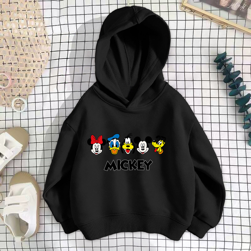 Black duck and mouse sweatshirt thin section