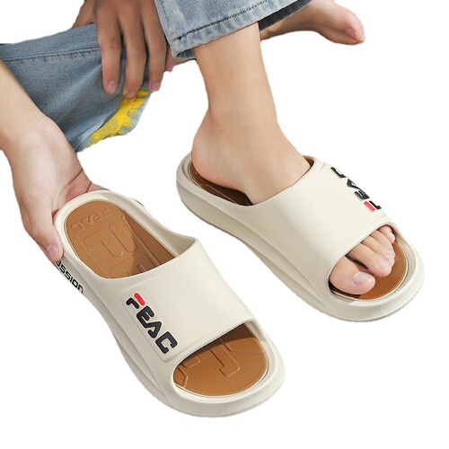 New men's slippers, men's trendy ins street summer anti-slip, anti-odor, durable, home and outdoor wear, couple's sandal slippers for women