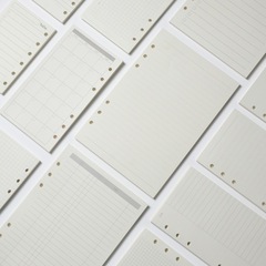 ノートのルーズリーフの中芯a 5a 6b 5のルーズリーフの紙の手の帳簿は芯の格子の網の空白の周日月の計画本に代わります。